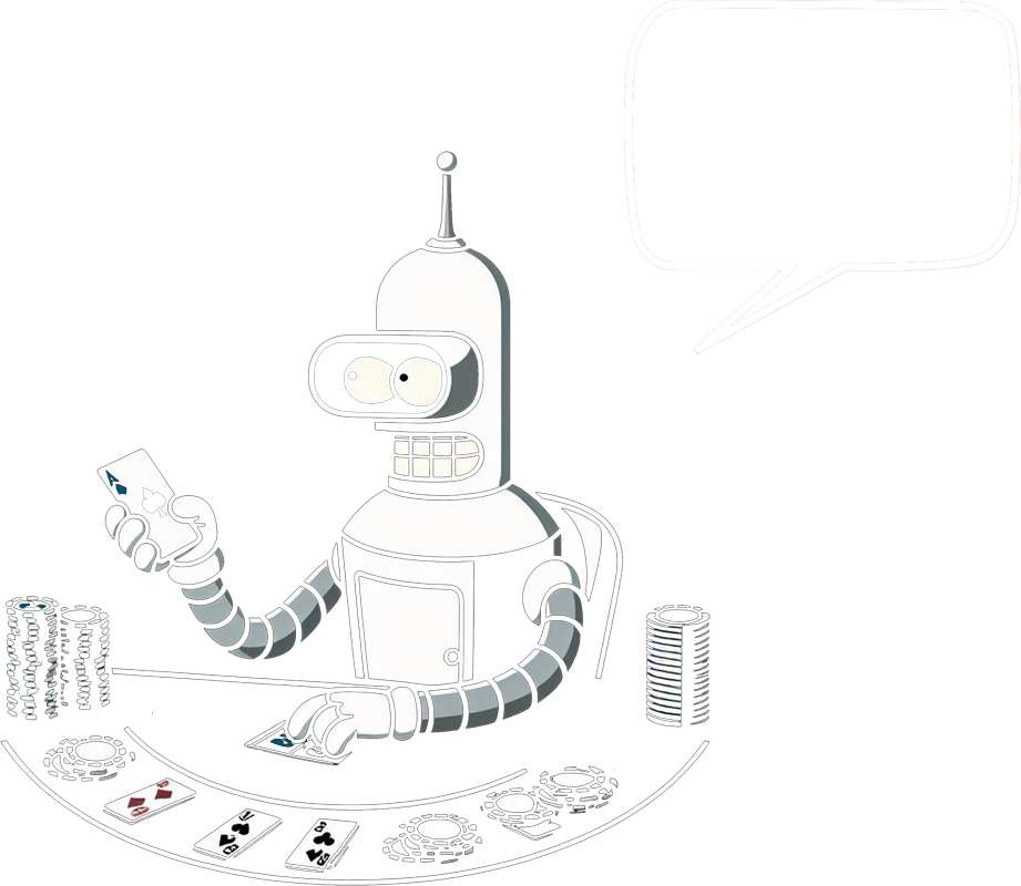 Bender at the blackjack table